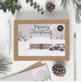 Bothy in the Snow Merry Christmas Card  8 Pack