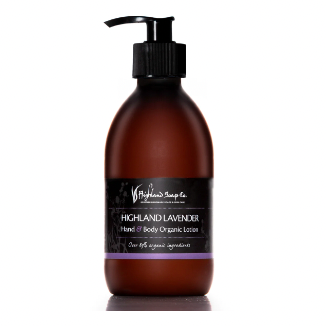 Highland Lavender Organic Hand and Body Lotion 300ml