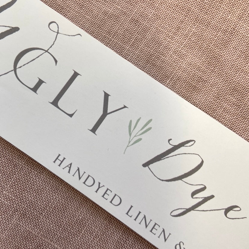 Dusky Pink 32 count Hand Dyed Linen