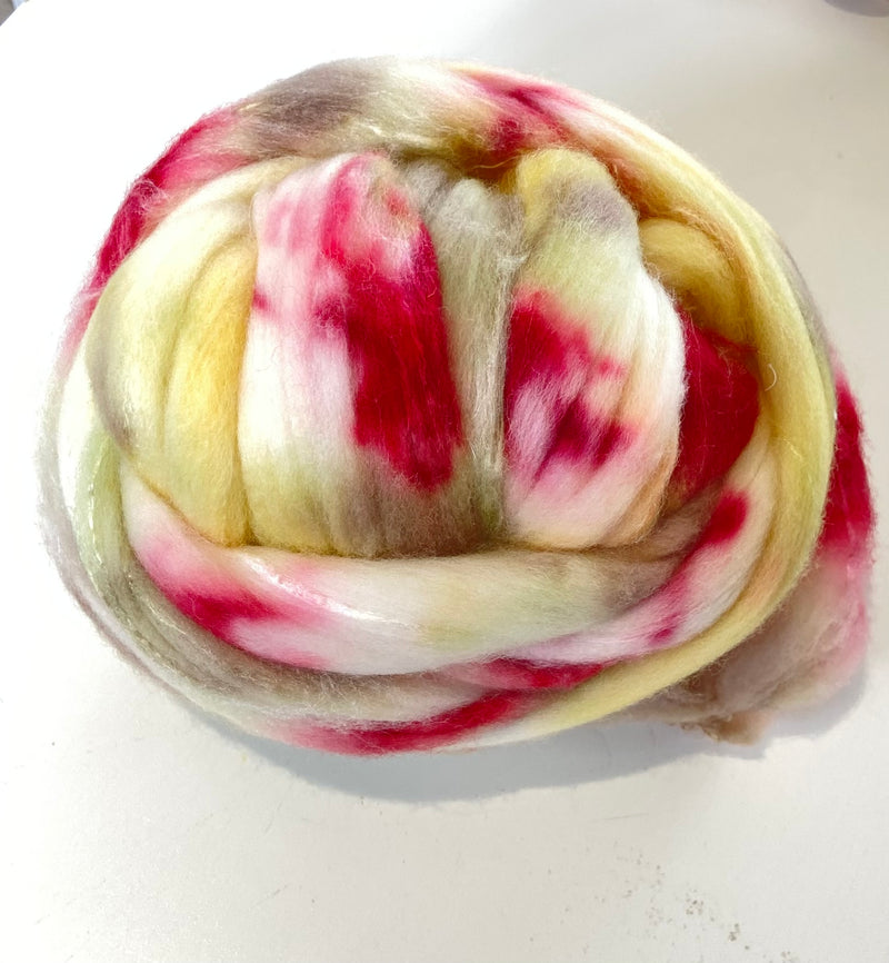 Jane Bennett 100g Merino Silk Roving