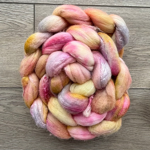 Sweet Pea -  100g Merino and Silk Roving