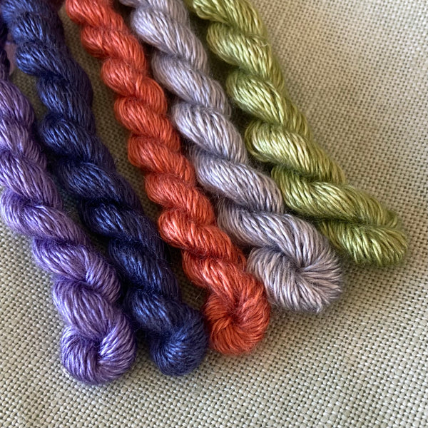 WGLY Mulberry Silk Embroidery Thread - October 2024 Club Colourway