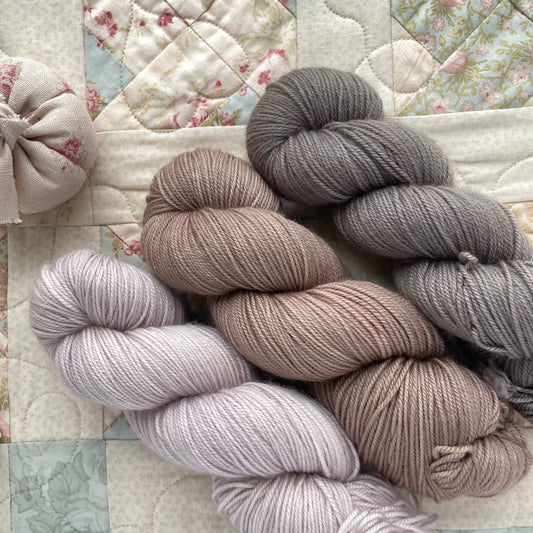 Capsule Yarn Pack  - Feather - Umber and Ash