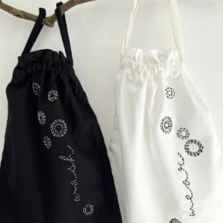 Mallow Sashiko Circles Lingerie and wash travel bags