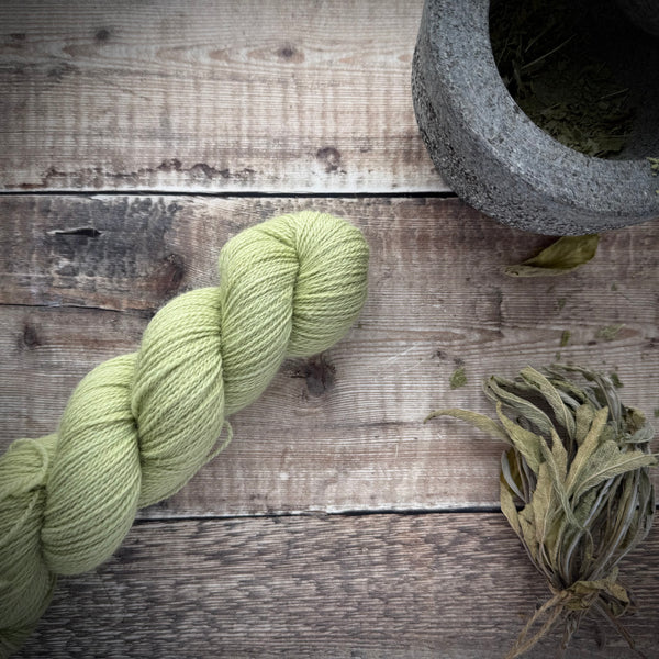 Wild Fibre No. 6 — Naturally Dyed British Wool (Botanical Weld)