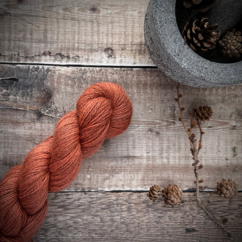 Wild Fibre No. 14 — Naturally Dyed Gotland/Corriedale  (Madder)
