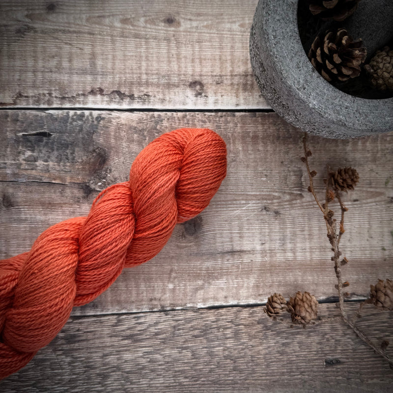 Wild Fibre No. 17 — Naturally Dyed British Wool (Botanical Madder)